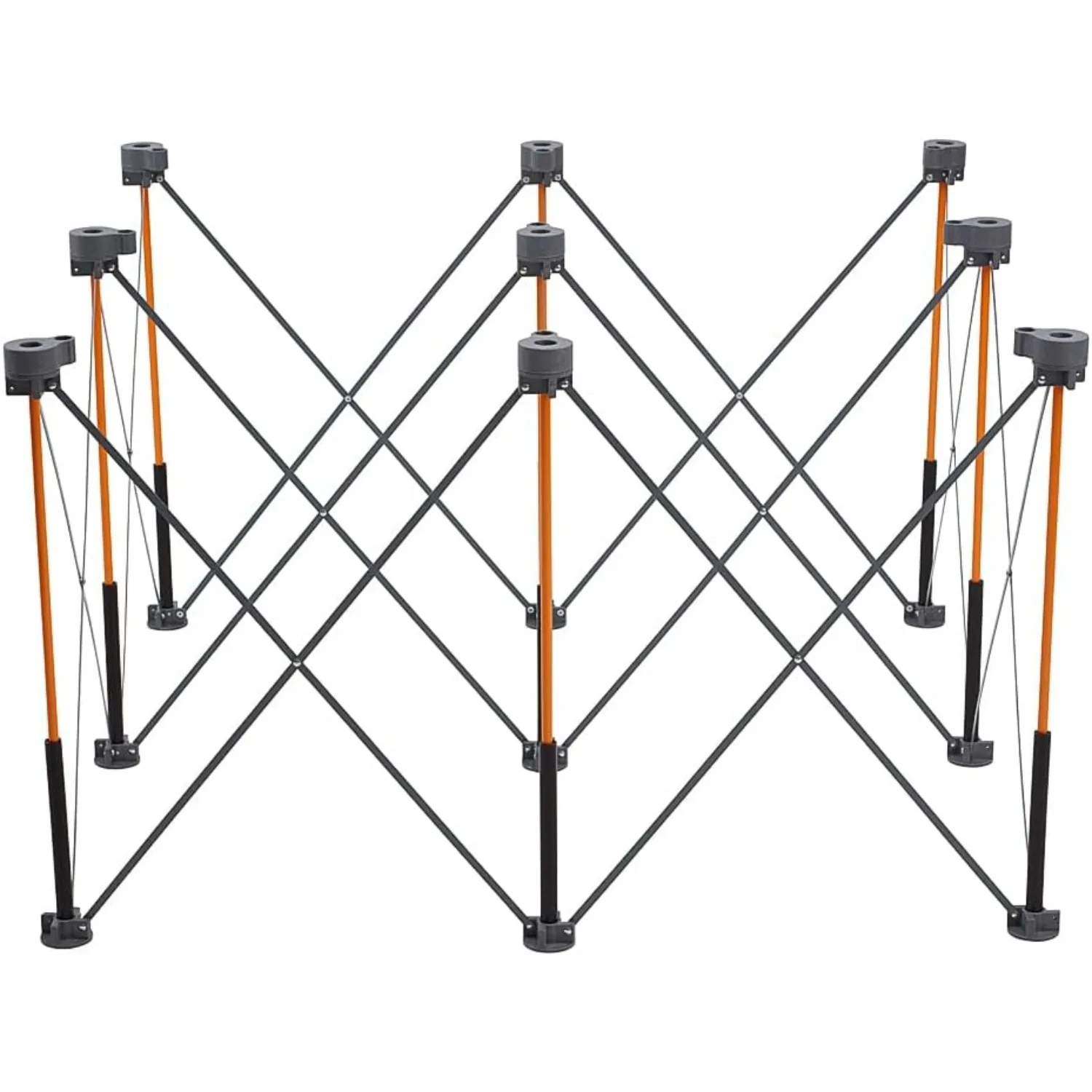 

Centipede 30in Folding Work Table Set - No Assembly 9-Strut Collapsible Table 3500lb Weight Limit - 4x4ft Mobile Work Station