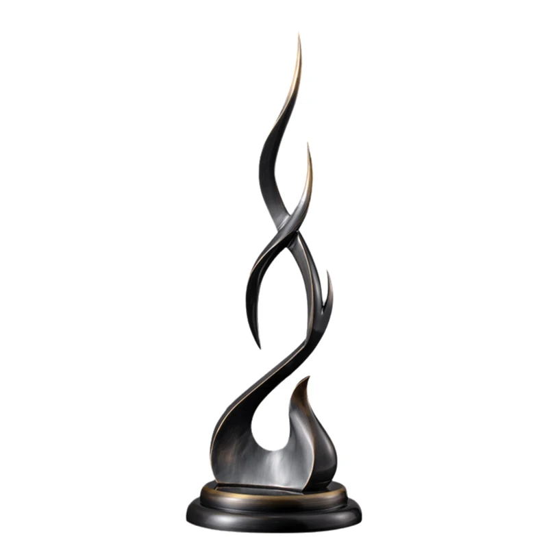 

Ornament light luxury high-grade copper, rising, home living room entrance desktop decoration