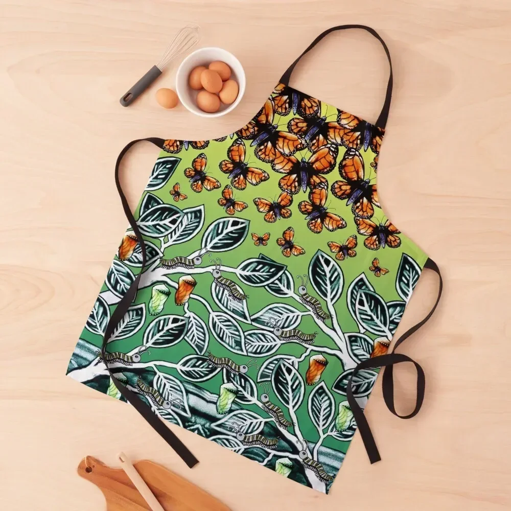 

Monarch Metamorphosis Sand Art Apron Dress carpenter For Man Haircut Custom Apron
