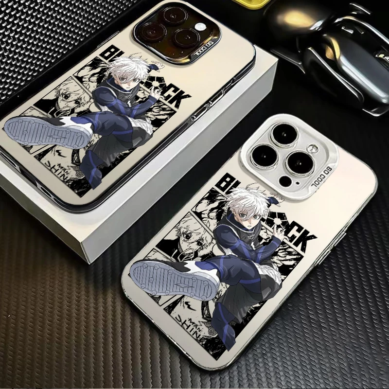 B-BLUE LOCKS Frosted Case for Samsung Galaxy A37 A36 A35 A34 A32 A26 A25 A24 A23 A22 5G 4G A17 A16 A15 A14 A12 Acrylic Cover