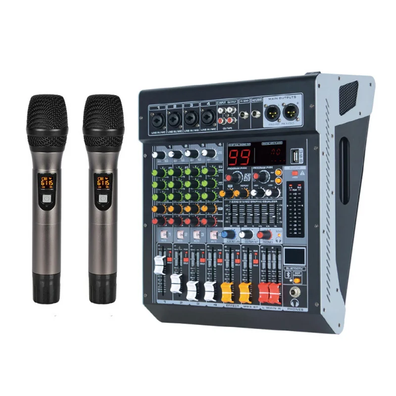 

MC-4X 4Portable audio mixer with amplifier and BluetoothUSB99Manufacturer of various reverb effects for stage performances and w