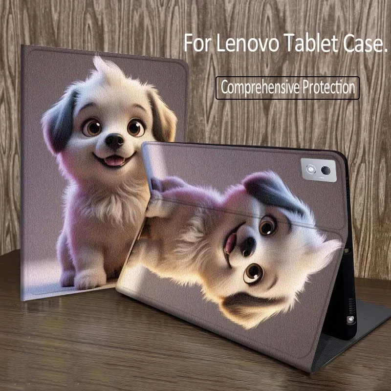 

Cartoon White Puppy For Legion Xiaoxin Pad P12 Pro Y900 GT 2023 2025 12.1 12.7 14.5 inch Tablet Case