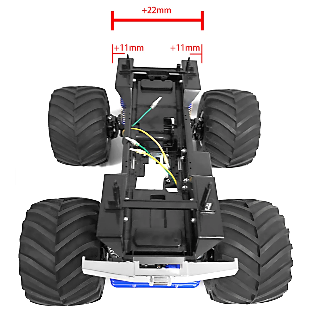 MIBIDAO Aluminum Alloy Wheel Hex Hub Widen Adapter for 1/18 TRX4M K10 1/10 Clod Buster 4×4×4 Tires RC Car Upgrade Accessories