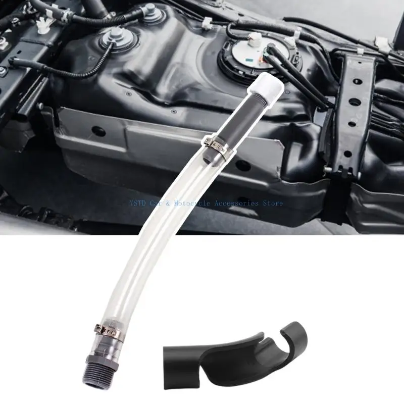 L5BC Racing Filler Jugs Hose 14Inch Transparent PVC Hose with Hose Bender Racing Filler Hose