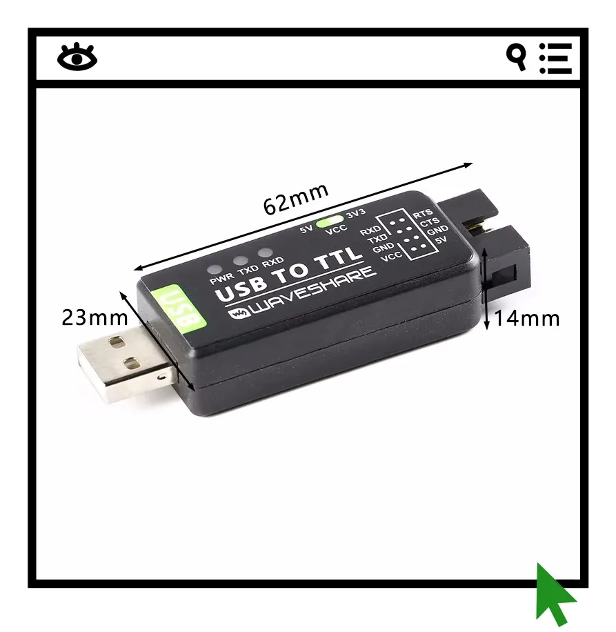 

Модуль последовательного порта UART промышленного класса с чипом FT232RL, преобразователь USB в TTL