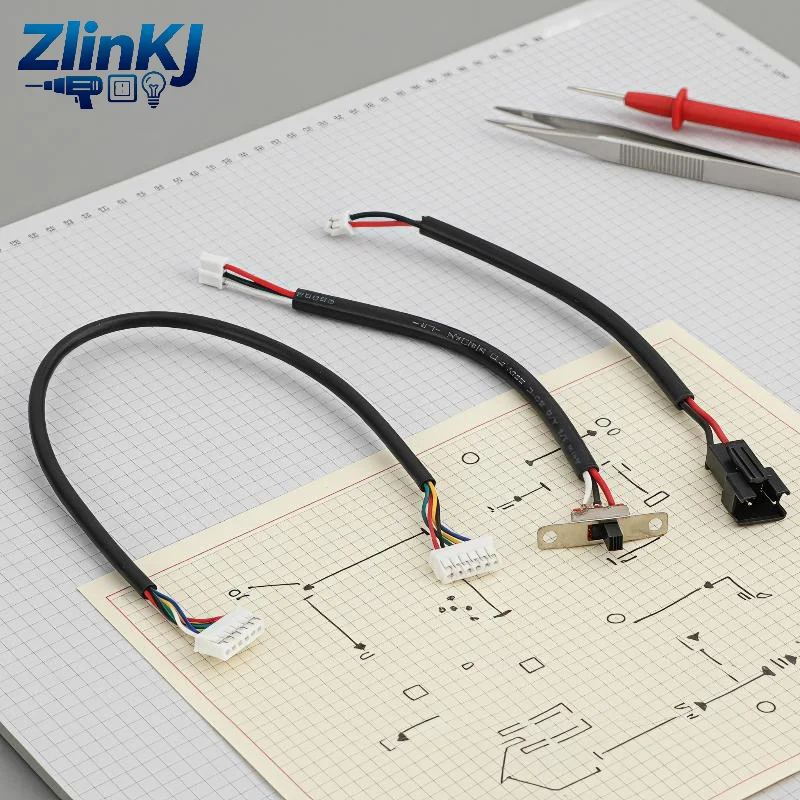 RC Car Wiring Harness Spare Part Easy Install Battery Power Switch Wire Accessory for 1/12 MN82 MN99S2 Off-Road RC Vehicle