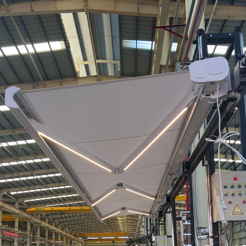 3x2M High-end Heavy-duty Retractable Sunshade Fully Boxed Sunshade Installation Not Included Customizable