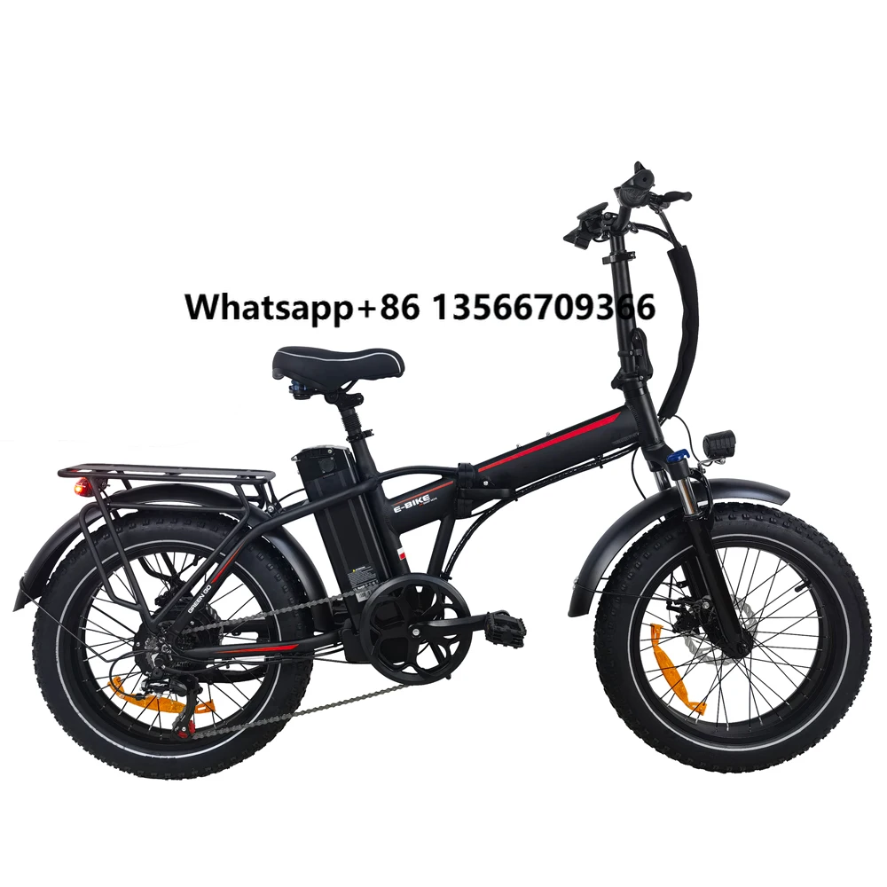 

Urban Bicycle 20cin Fat Tyre Foldable Ebike Alloy Frame shimano 7speed Lithium Battery Disc Brake Folding Electric Bicycle