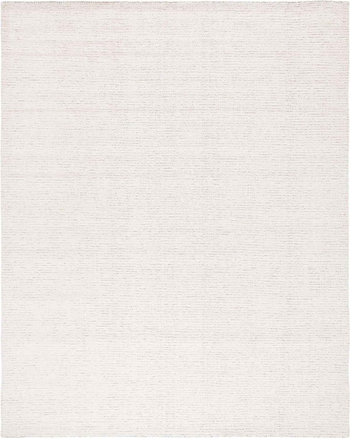 Abstract Collection Area Rug - 8' x 10', Ivory & Beige, Handmade Wool, Ideal for High Traffic Areas in Living Room, Bedroom