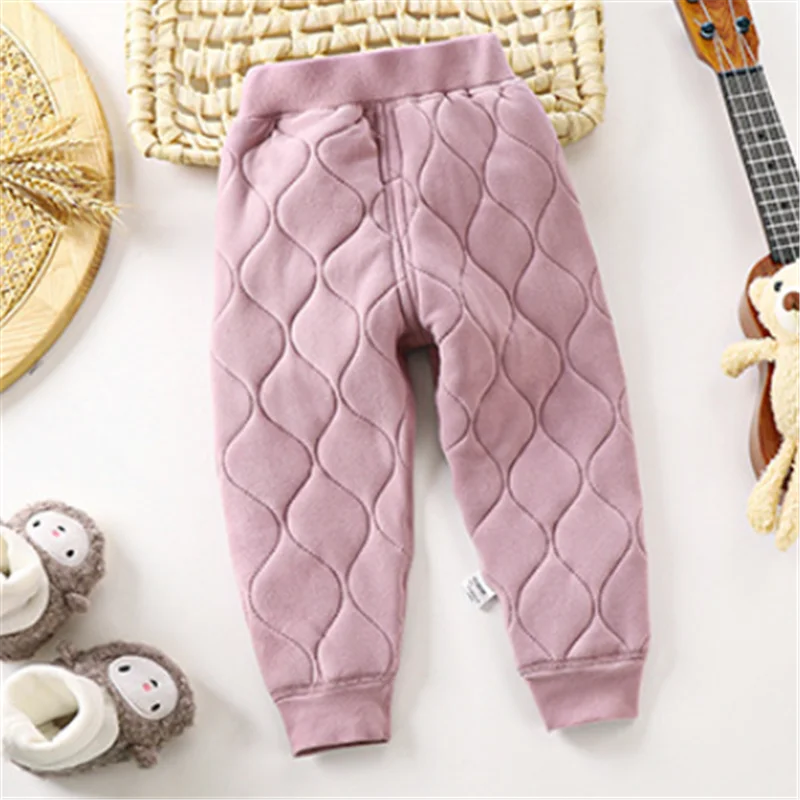 

Универсальные леггинсы для мальчиков и девочек в современном стиле, детские осенне-зимние теплые леггинсы, новые утолщенные детские брюки для внутренней одежды