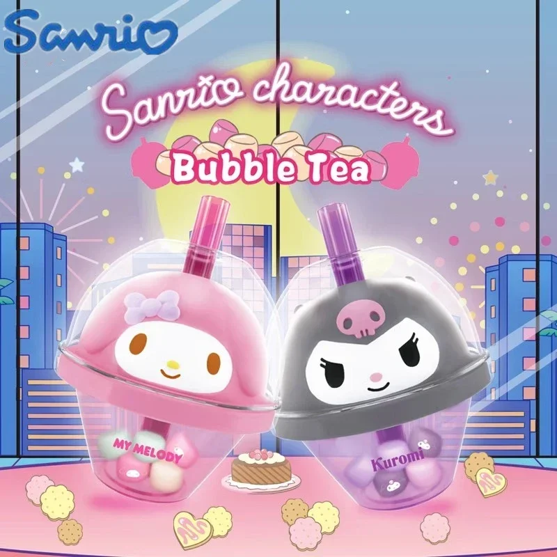 Miniso Sanrio Postacie Bubble Tea Cup Blind Box Hello Kitty Pochacco Ozdoby na biurko Zabawka dla dzieci Prezent urodzinowy