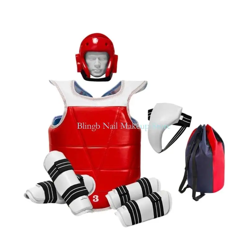 

28TA Premium Taekwondo Protective Gear Set With Highly Density EVA For Impact Absorption And Ventilated Comfort