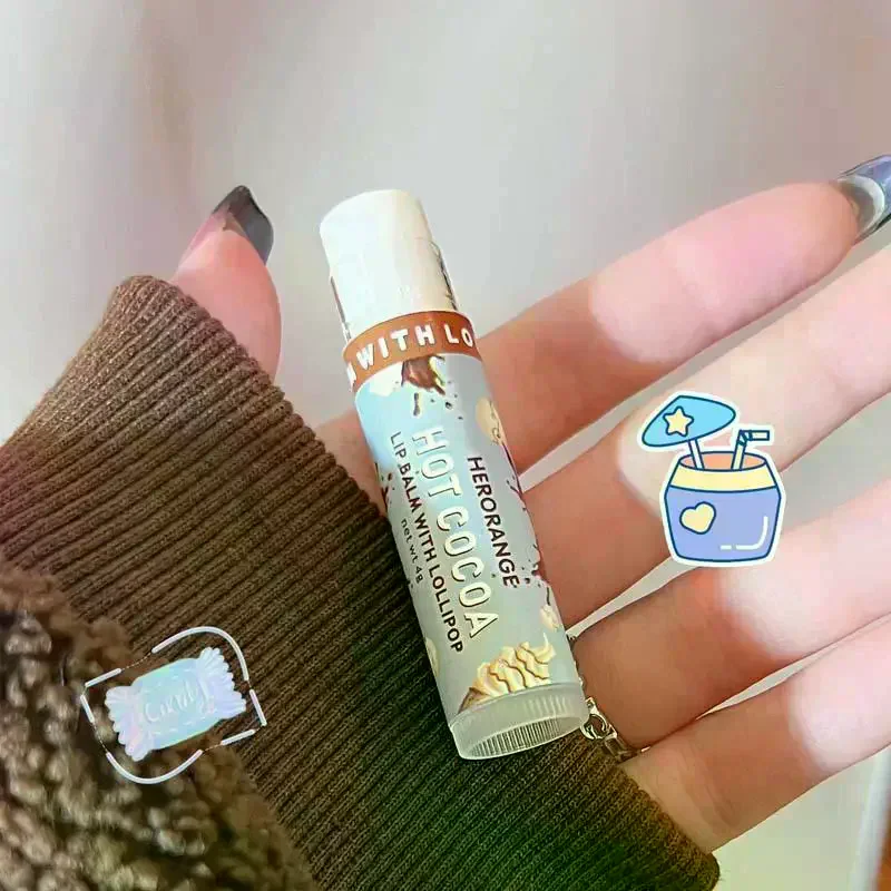 HERORANGE Fruit Lip Balm Moisturizing Clear Lip-Primer Mask Jelly Tinted Lip Stick Lighten Lines Plump Lip Care Makeup Cosmetics