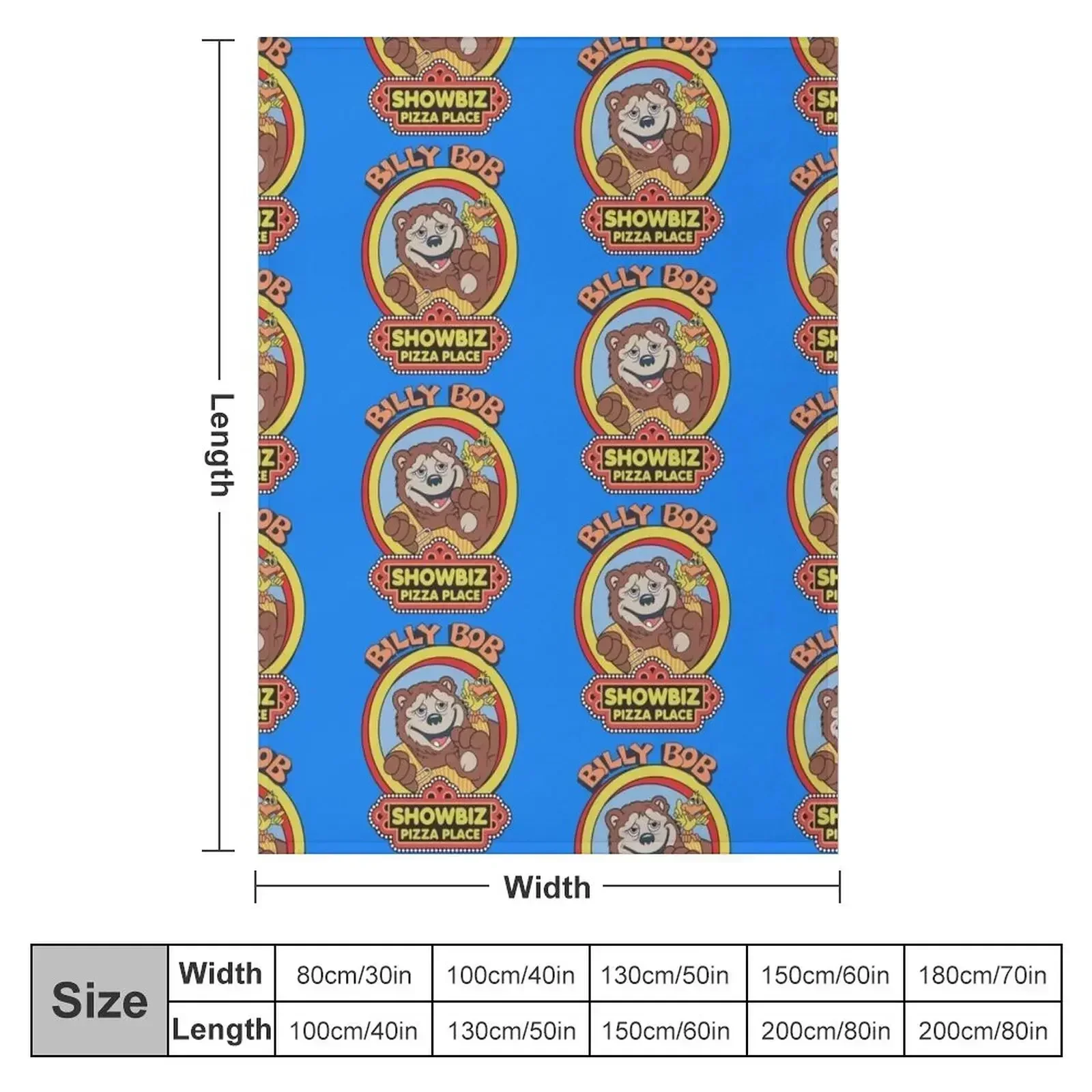 Showbiz Pizza Billy Bob Throw Blanket for sofa Decorative Throw Baby Plaid Blankets
