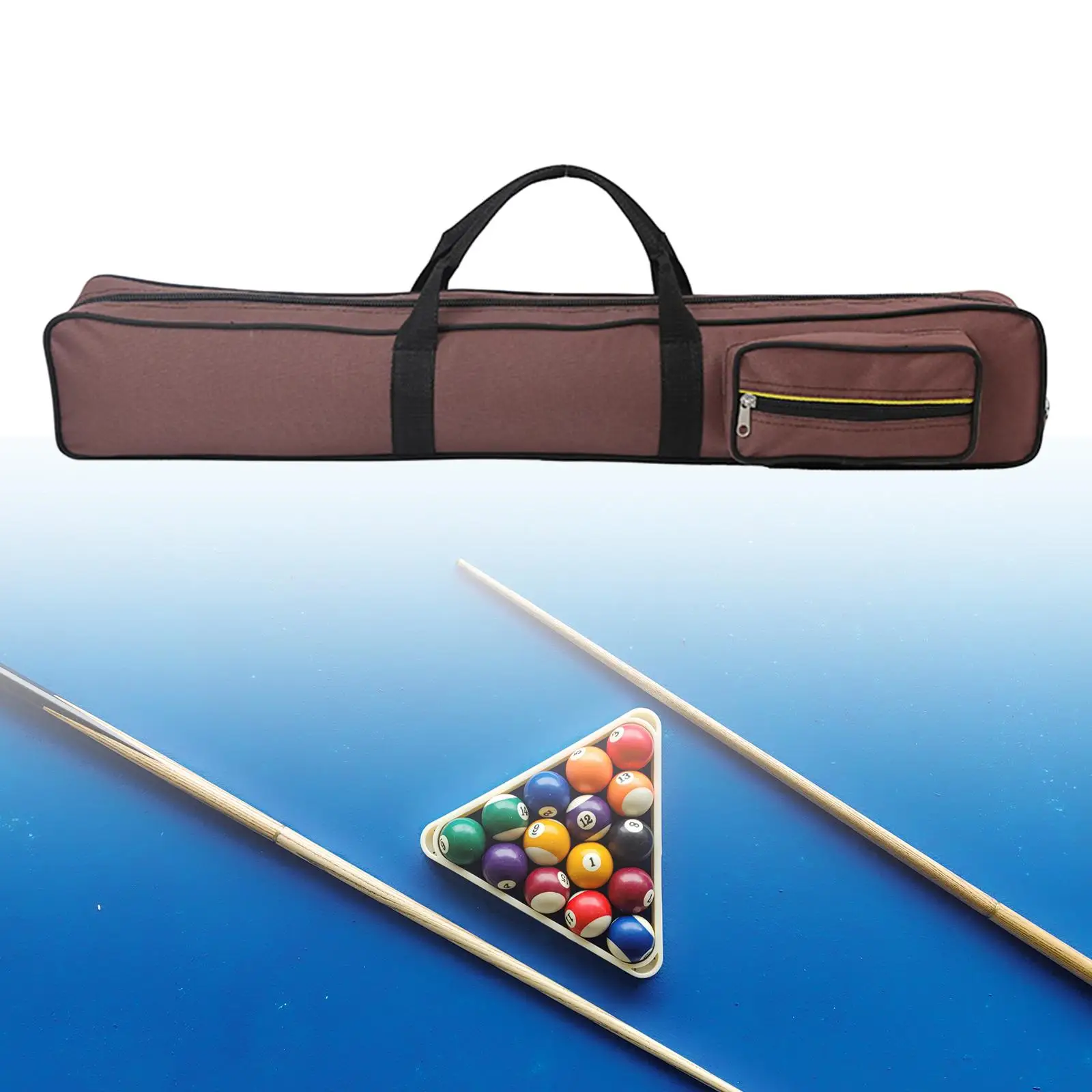 Pool Cue Case Anti Scratch 1/2 Snooker Pool Cue Bag Pool Cue Storage Pouch