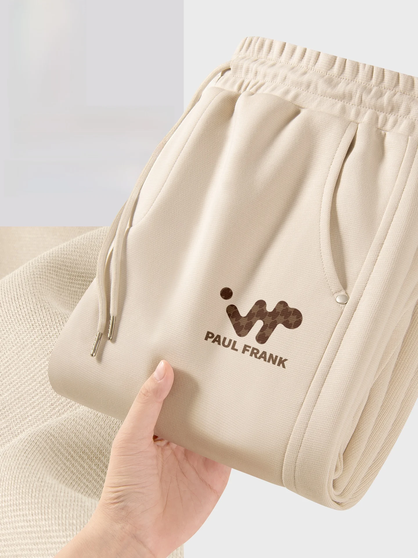 

Heavyweight Straight Leg Sweatpants ex Autumn Spring Khaki Knife Casual Trousers for Men And Women