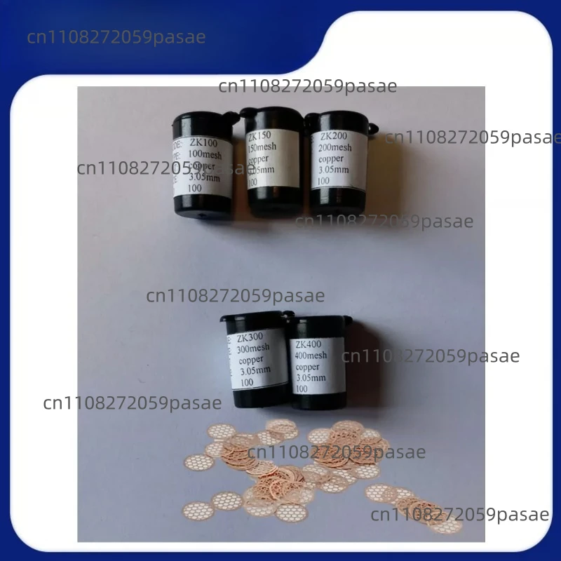 100pcs 50~400 Mesh Round Hole Copper Mesh Copper Grid TEM For Transmission Electron Microscope