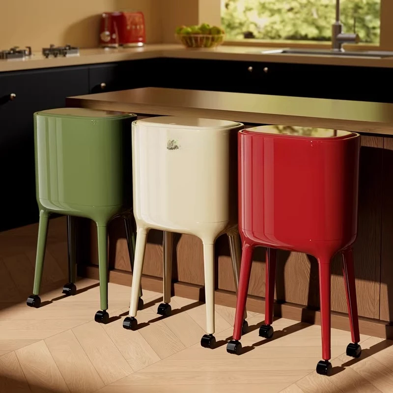 

Kitchen narrow slot high foot trash can mobile home living room high value pulley garbage sanitary