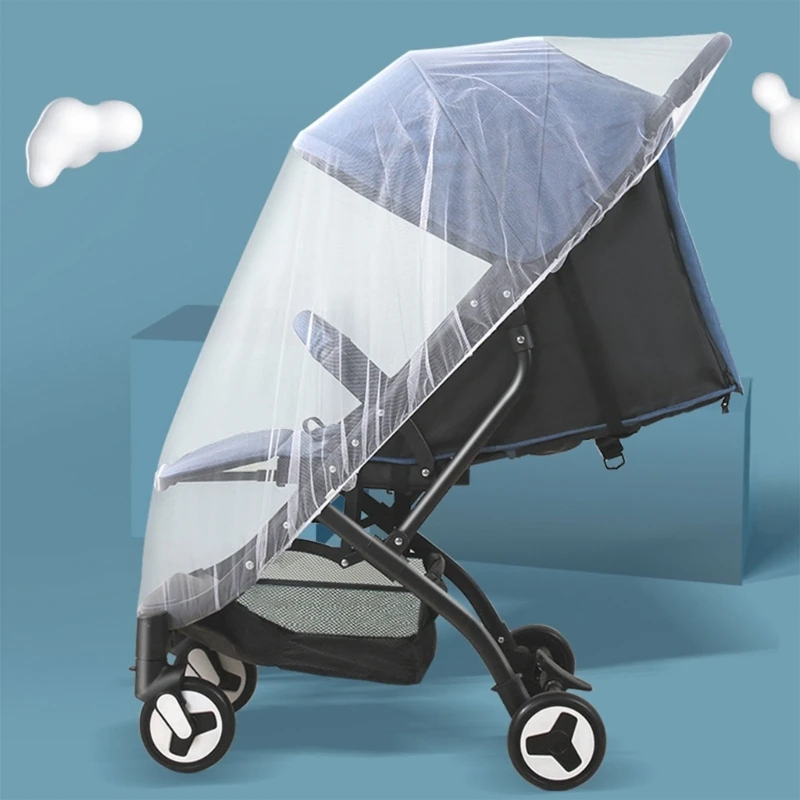 Universal มุ้งกันยุงเด็กสำหรับรถเข็นเด็ก Breathable Pram Fly แมลง สุทธิ Dropship