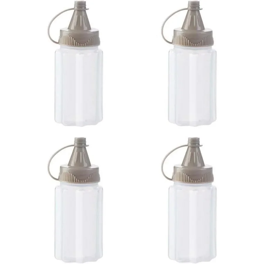 4pcs Mini Jam Squeeze Bottle Jar Sae Seasoning Box with Lid Squeeze Bottle Portable PP en Easy Clean Spices Storage Container