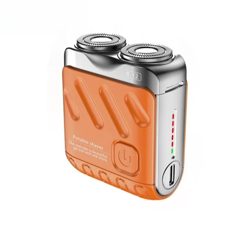 

Лидер продаж, мини-портативная карманная бритва, перезаряжаемый станок для бритья, дорожное двойное лезвие для лица, USB-бритва