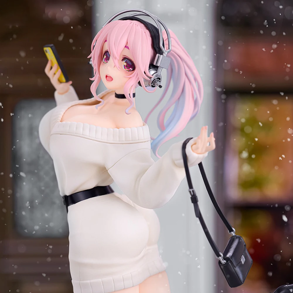 Original en Stock FuRyu SoniComi (Super Sonico)-Sonico figura de Anime modelo de figura de acción decoración Kit de modelismo figura de Anime