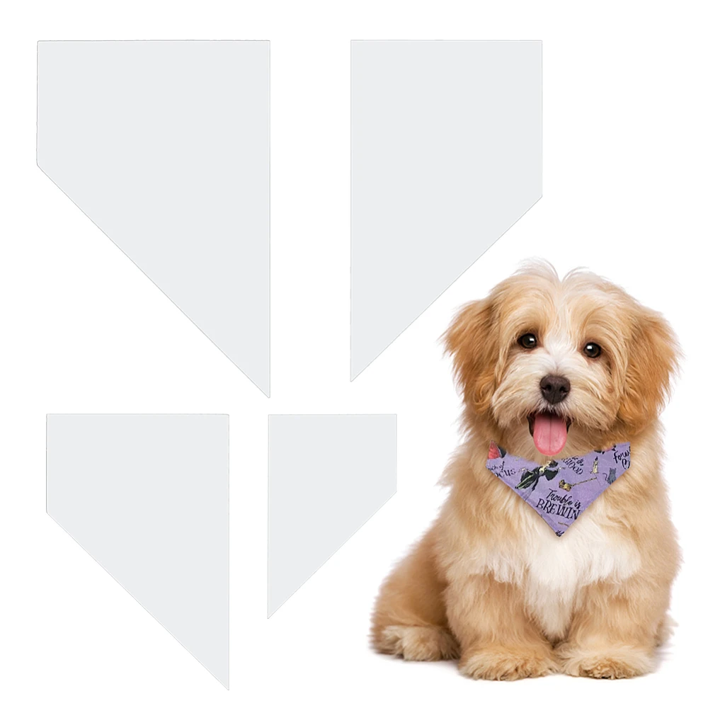 4Pcs 4 Sizes Dog Bandana Sewing Template Set Small Reversible Trapezoid Template Sewing Quilting Acrylic Quilting Template