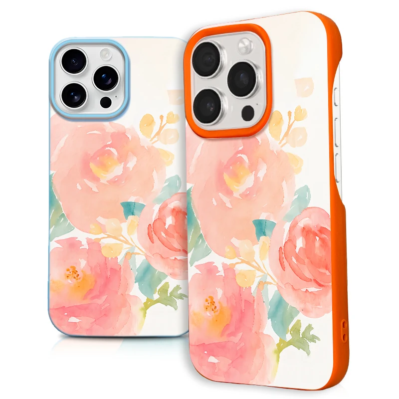 

Pastel Floral Watercolor Phone Case for iPhone 16 15 14 13 12 11 Plus Pro Max Elegant Artistic Style Protective Slim Case