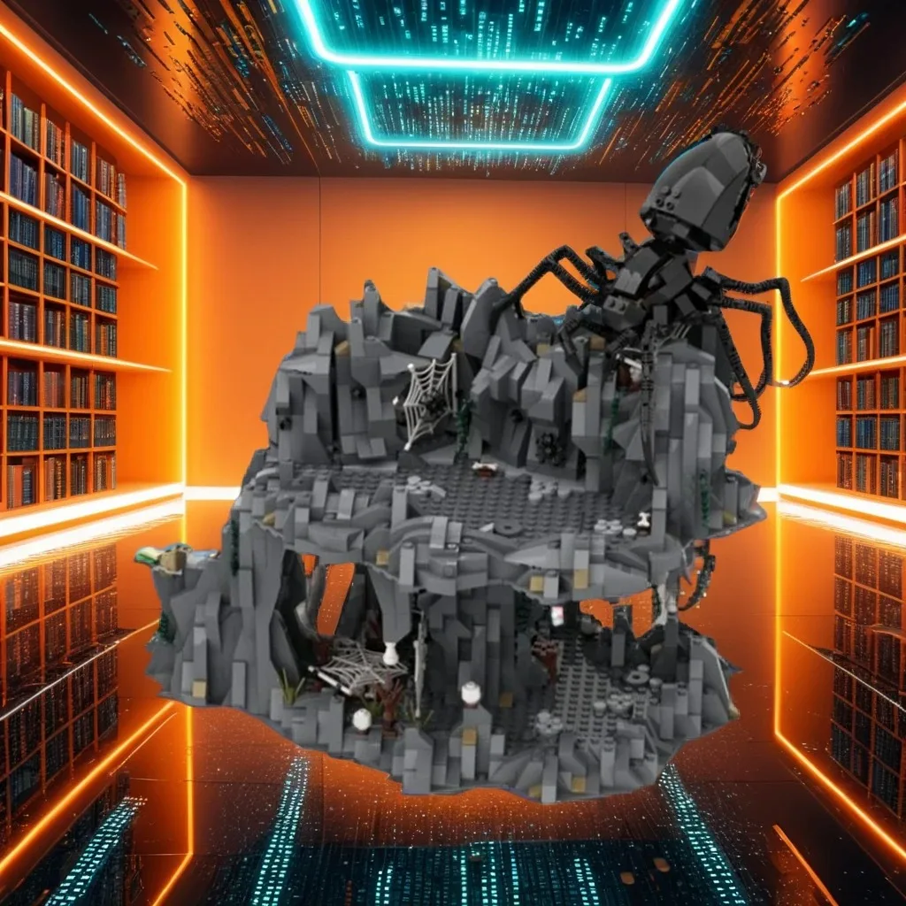 

2261 шт. Shelob's Lair MOC Lorder of the Rings гигантский паук пещера образование строительные блоки «сделай сам» игрушки на день рождения подарок