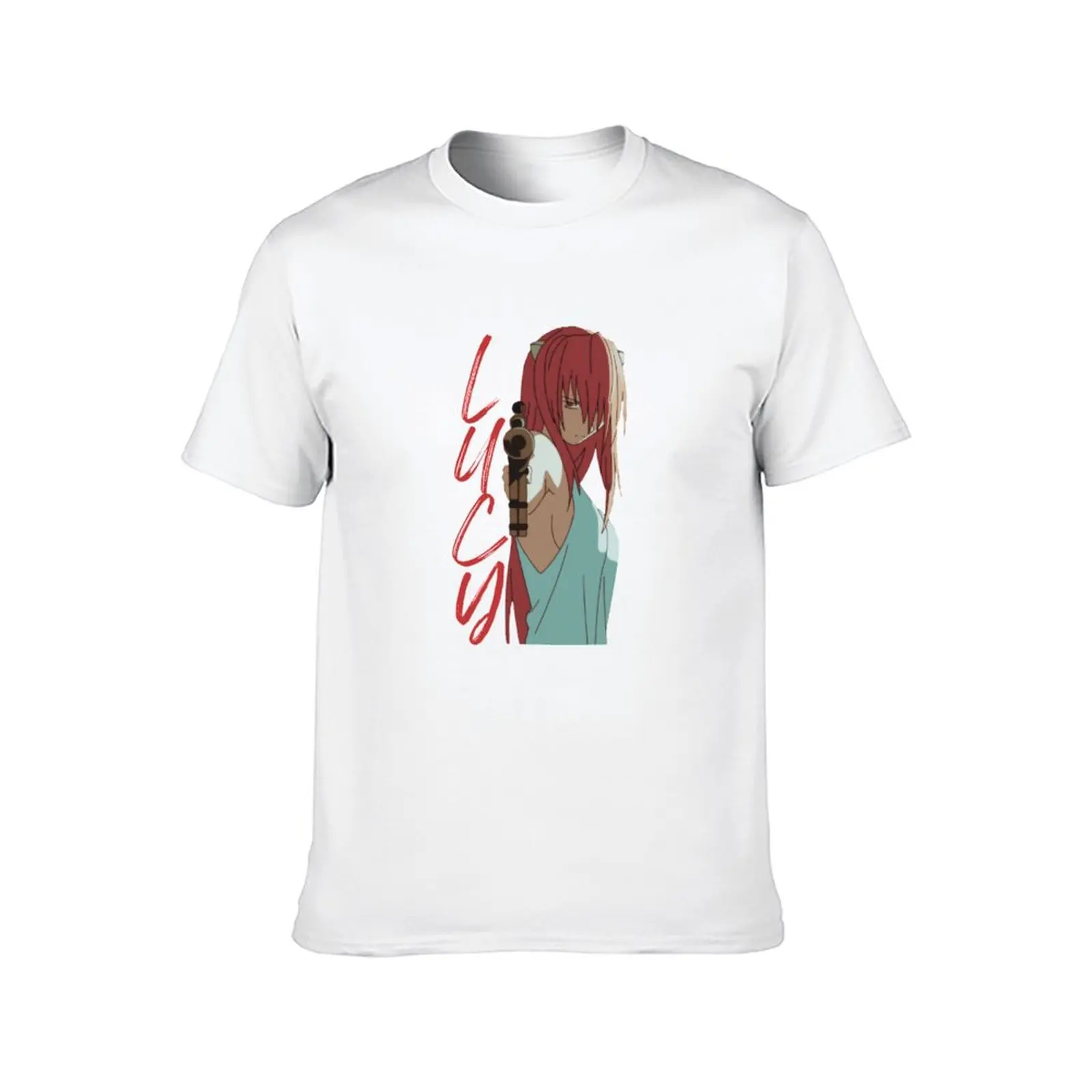 Lucy Elfen Lied - ORIGINAL by SillyFun.redbubble.com T-Shirt topping anime figures cotton t shirt men