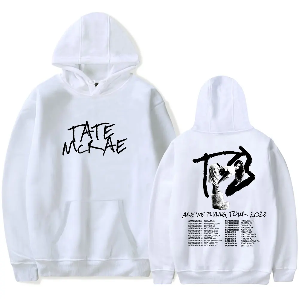 2024 Tate McRae Greedy Hoodies Are We Flying Tour Poster Merch Print Unisex Fashion Funny Casual Sweatshirts