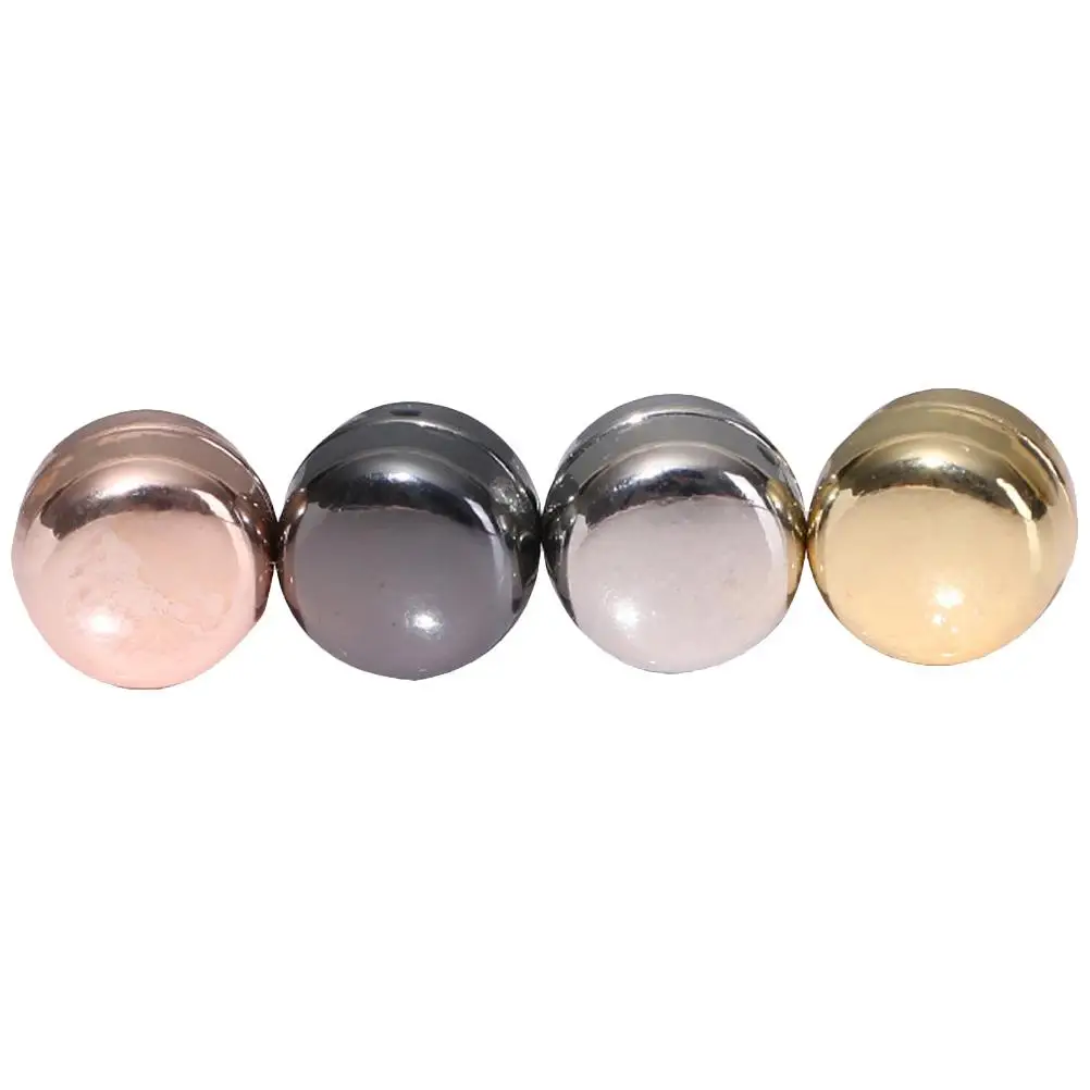 

4 Pcs Hijab Round Shiny Magnetic Closure Reusable Scarf Outdoor Pin Small Button Convenient Professional Miss