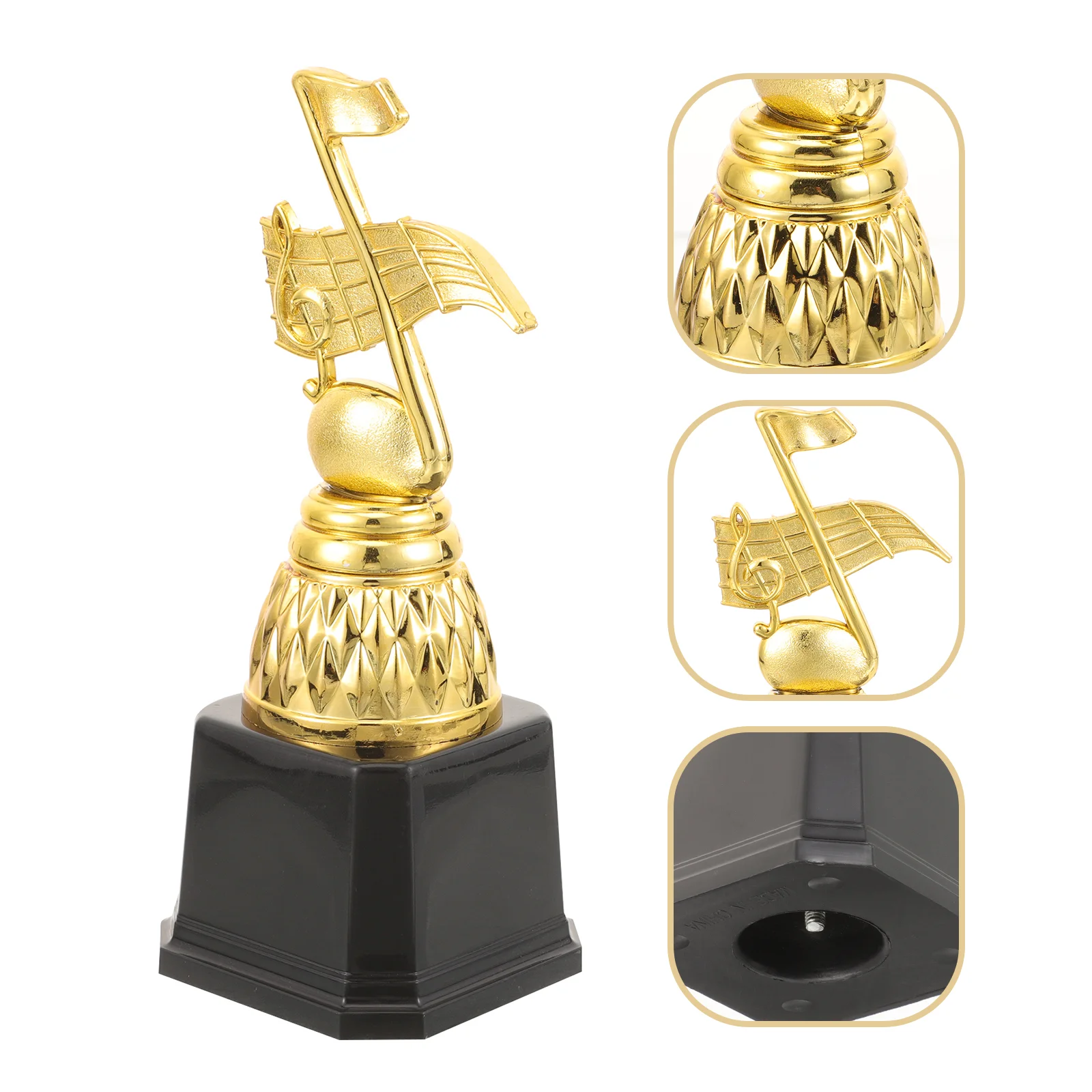 

Delicate Music Trophy Music Competition Trophy Music Trophy Craft Piano Competition Trophy Note Trophy Decoration