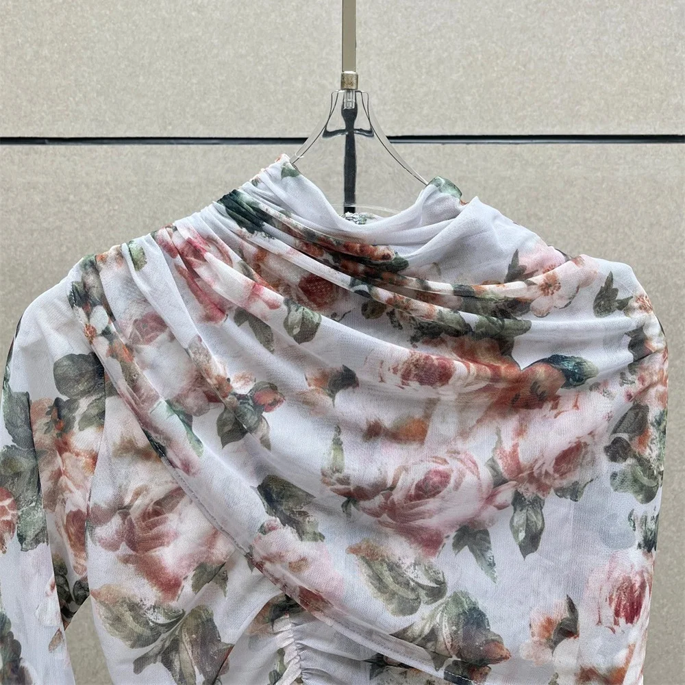 تيشيرتات نسائية على الموضة لعام 2026، قمصان، شبكية، مشدات مطبوعة ثلاثية الأبعاد، بلايز نسائية مطوية، بلوفرات، حمالة صدر قمصان Y2K جديدة متعددة الاستخدامات #5