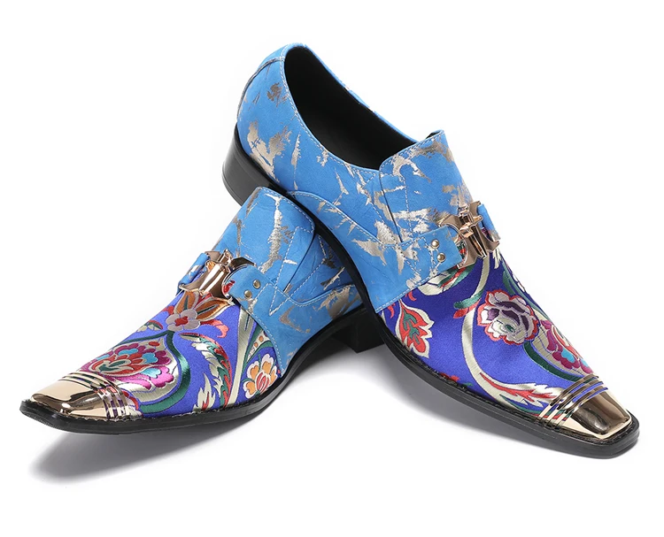BOARD Herbst Herrenschuhe Spike Luxuriöse Persönlichkeit Bankett Niete Tigerkopf Druck Formelle Kleidung Schuhe – Detail 22