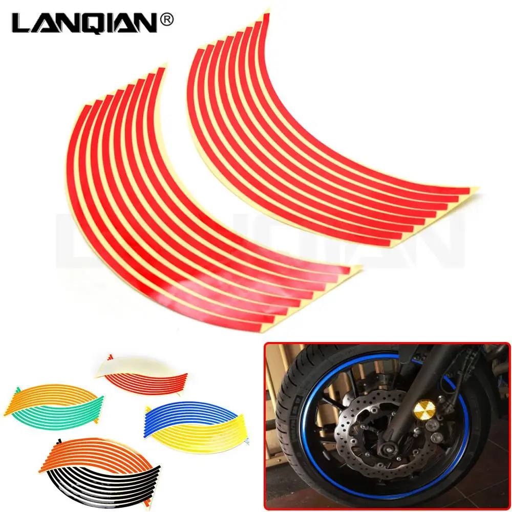 

Hot Sale Motorcycle Wheel Sticker Reflective Decals Rim Tape Car/bicycle For HONDA CRM250R CRF250L CRF250M CRF1000L CRF 250L 250