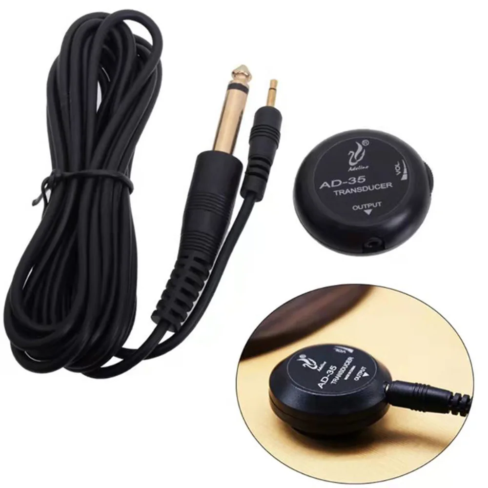 

5pcs Fingerstyle Guitar Pickup Adeline AD-35 Mini Sticky-style Piezo Electric Pickups for Guitar and any Box-vocals Instruments