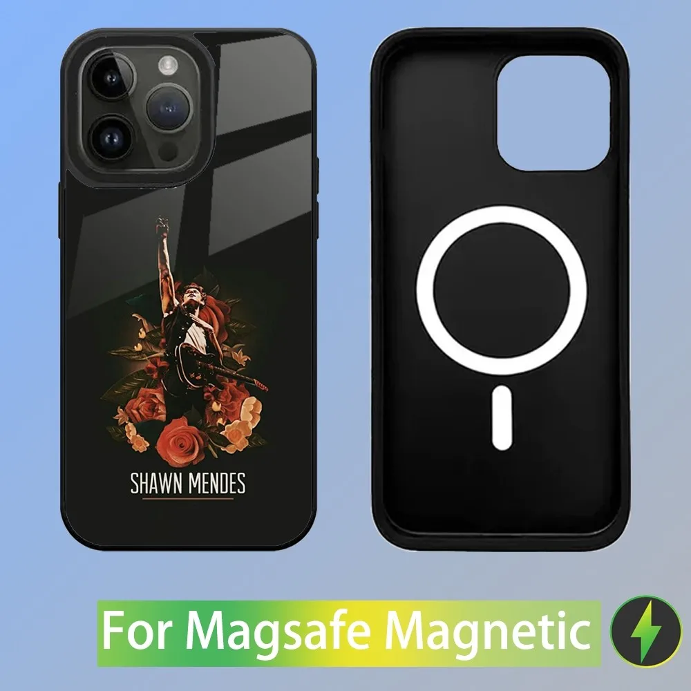 Singer Shawn M-Mendes Phone Case For iPhone 15,14,13,12,11,Plus,Pro,Max Mini Magsafe Magnetic Wireless Charging