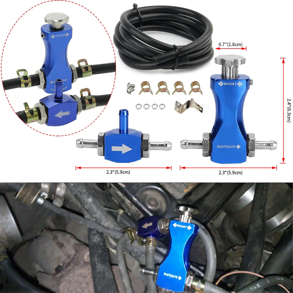 Car Modified Pressurize Adjustable Petrol Bleed Valve Gauge Turbo Boost Controller Regulating Aluminum Gauge Accessory Vehicle