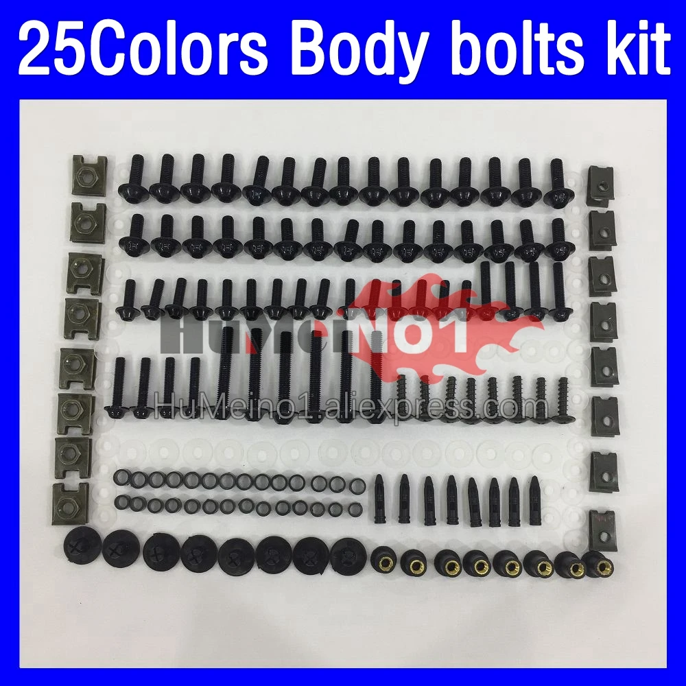 268ps Fairing bolts full screw kit For KAWASAKI NINJA ZX14 R ZX 14R 14 R ZX-14R ZX14R 06 07 08 09 10 11 Body bolt screws Nuts