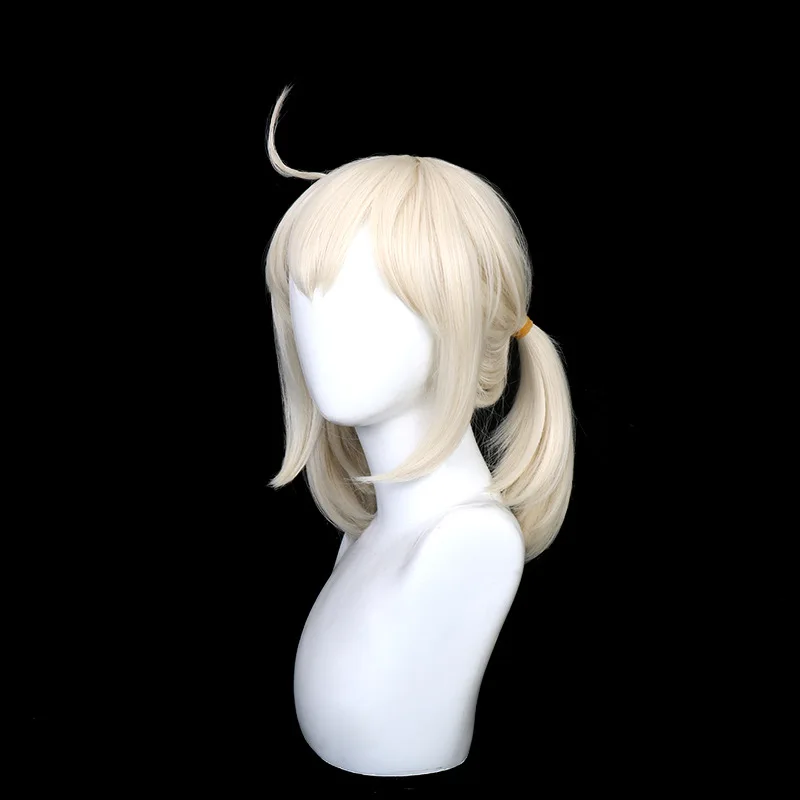 Genshin Impact Klee Cosplay-Perücke, schwarze und violette Cosplay-Perücke im gesichtsbetonten Stil, Spiel- und Anime-Perücke