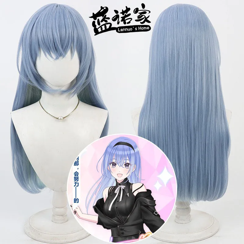 

THE IDOLM@STER SHINY COLORS Hana Suzuki Косплей Парик Хэллоуин Карнавал Вечеринка Опора Синтетические волосы Термостойкое волокно + Кепка для парика