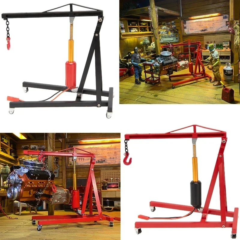 Gancio motore Paranco elettrico Jack Modello di simulazione 1/10 Garage Series Decorazioni per auto RC per modello 1/10 1/8