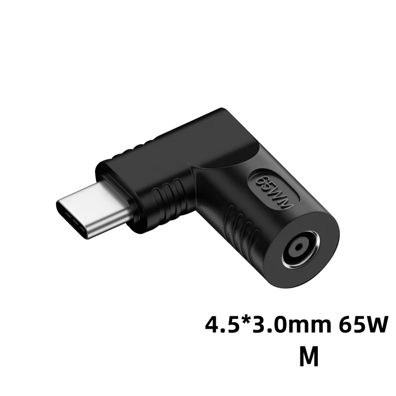 DC 4.5x3.0mm per adattatore per laptop Dell Hp a 65W USB-C tipo C cavo di ricarica PD per MacBook Samsung Huawei Xiaomi