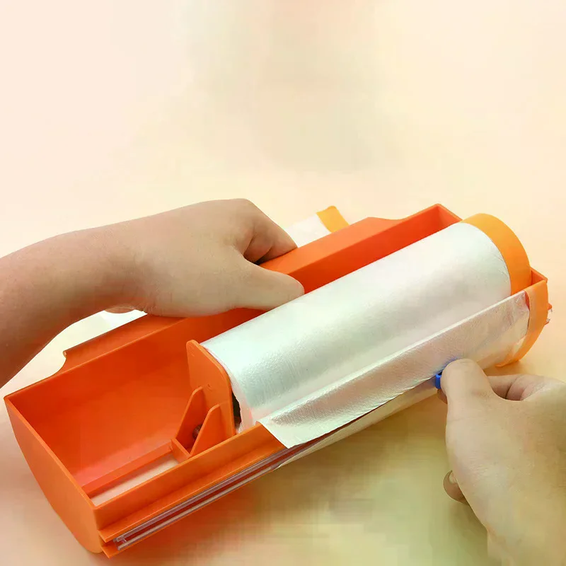 

Резак для маскирующей пленки, обновленный инструмент для резки малярной пленки для резки распылительной краски, защитная пленка для мебели, пылезащитная пленка