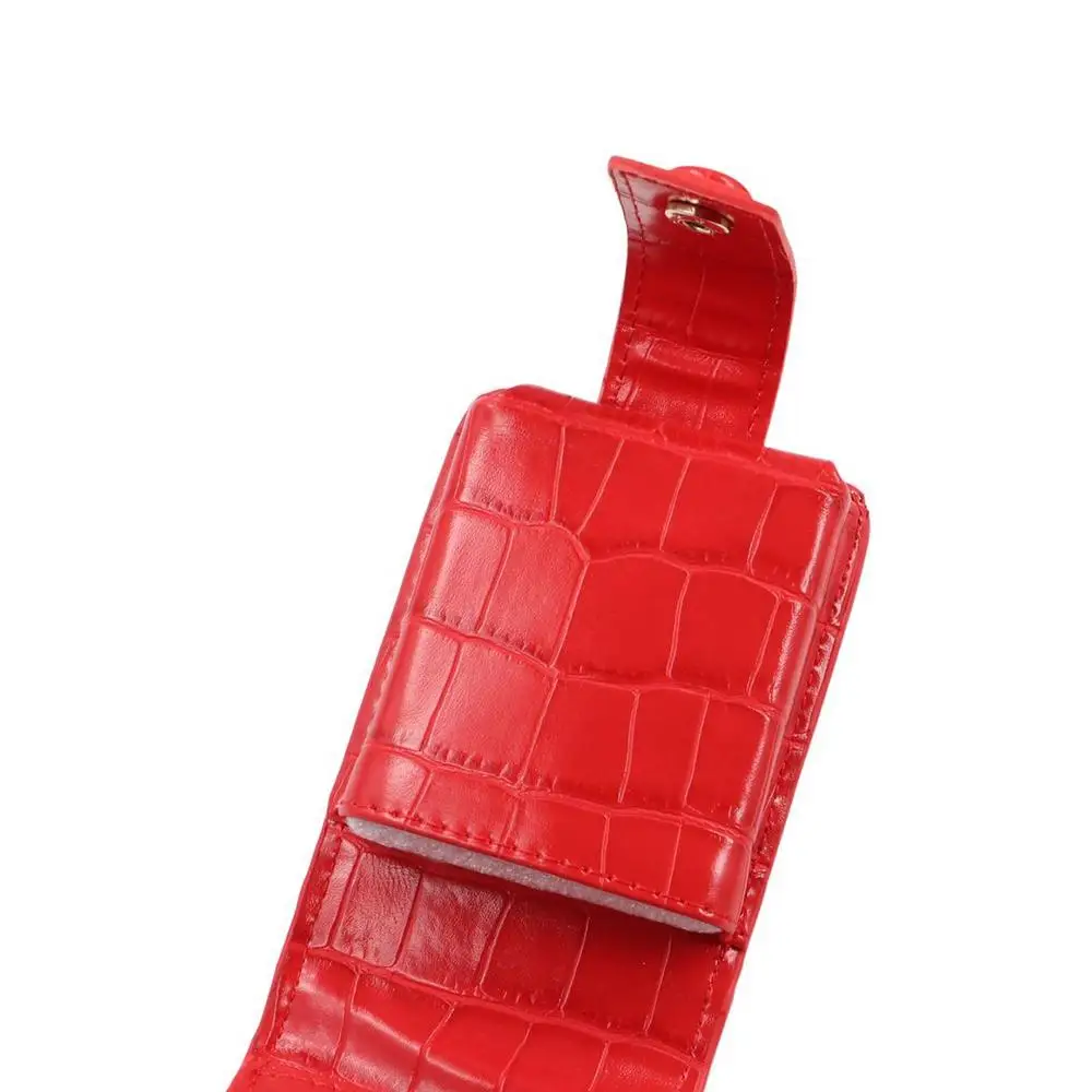 

Дорожные косметички из искусственной кожи с крокодиловым узором, органайзер для губной помады, косметичка с зеркалом