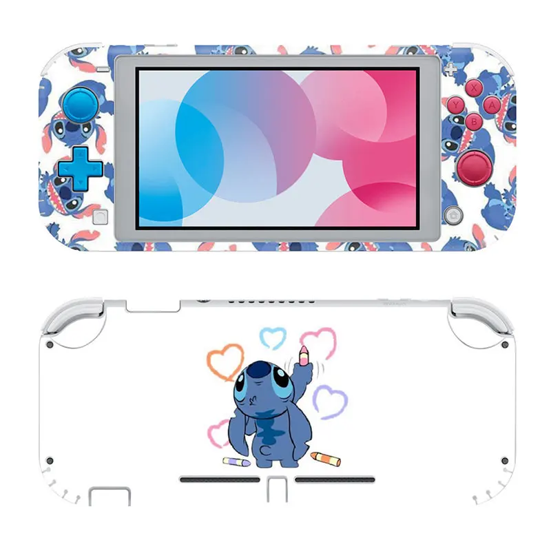 

Мультяшный Стич переключатель Lite Наклейка для консоли NS Switch Lite и 2 контроллера винил