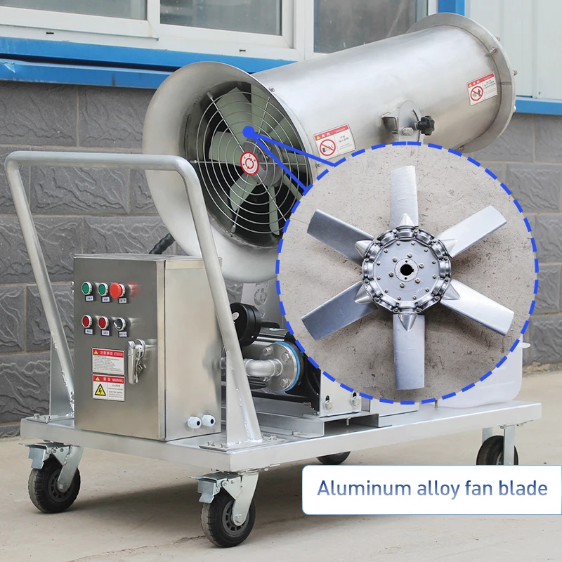 مدفع سعر الضباب الكربون الصلب رذاذ مضخات التحكم عن بعد الغبار قمع المبيدات البخاخ 20-30 متر الفولاذ المقاوم للصدأ المعادن #4