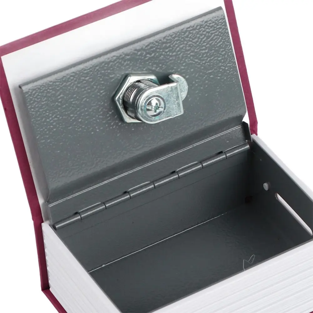 With Lock Keys Mini Safe Box Key Lock Security Portable Safe Money Jewelry Box Discreet Metal Lock Box Diversion Safe