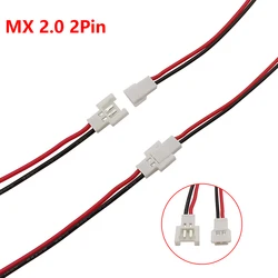 5-50Pcs MX 2.0MM 2 Pin Wire Cable Plug Connector Male and Female Battery Charging Cables 2P Aerial Docking 15CM 26AWG